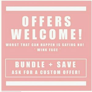 MAKE ME AN OFFER OR BUNDLE AND SAVE!!